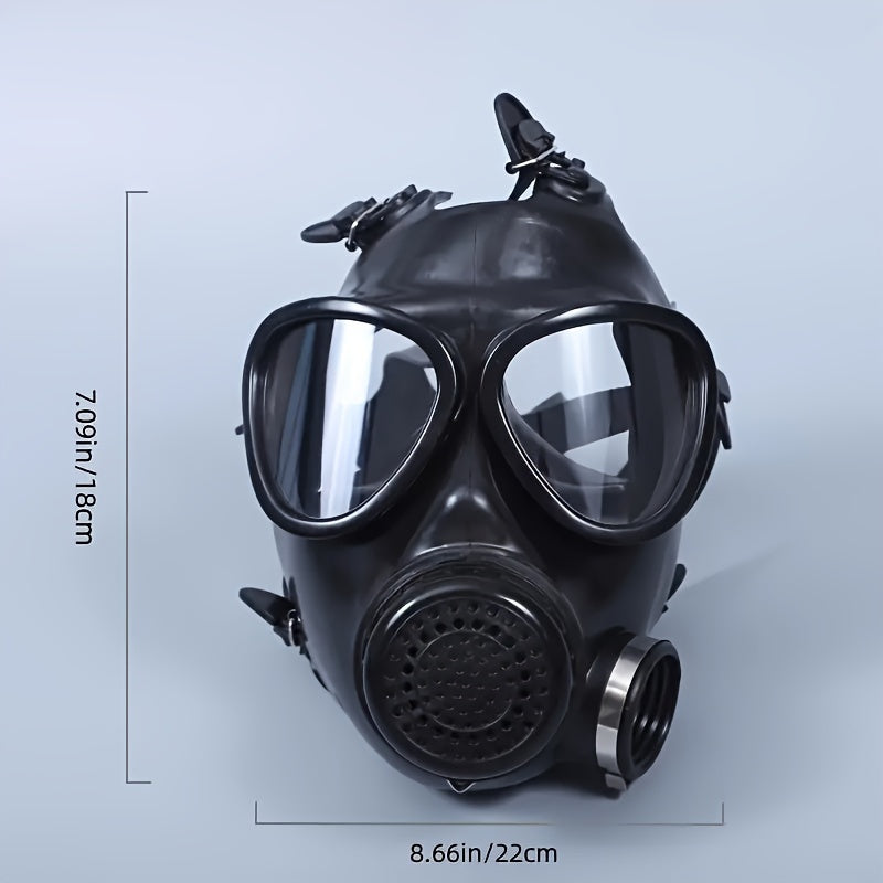 Full Face Respirator with 40mm Activated Carbon Filter for Chemical Fume Protection | Industrial Gas Mask for Paint Spray Cleaning | Thomler