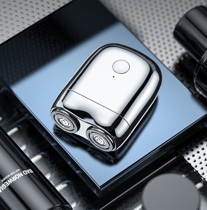 Compact USB Rechargeable Travel Shaver for Men | Cordless Electric Razor for Face & Head | Portable Grooming Kit for Quick Touch-Ups | Thomler