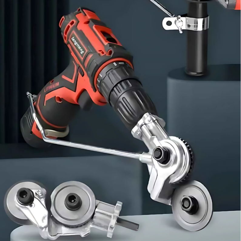 Metal Cutting Drill Attachment – Precision Shear Tool for Sheet Metal & Aluminum – Fits Most Power Drills | Thomler