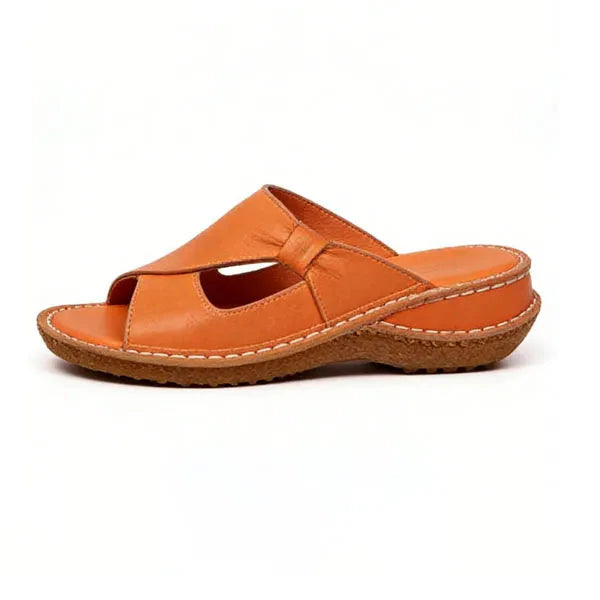 Orthopädische Leder-Sandalen — Echtes Leder, Fußgewölbestütze, Größen 35–43