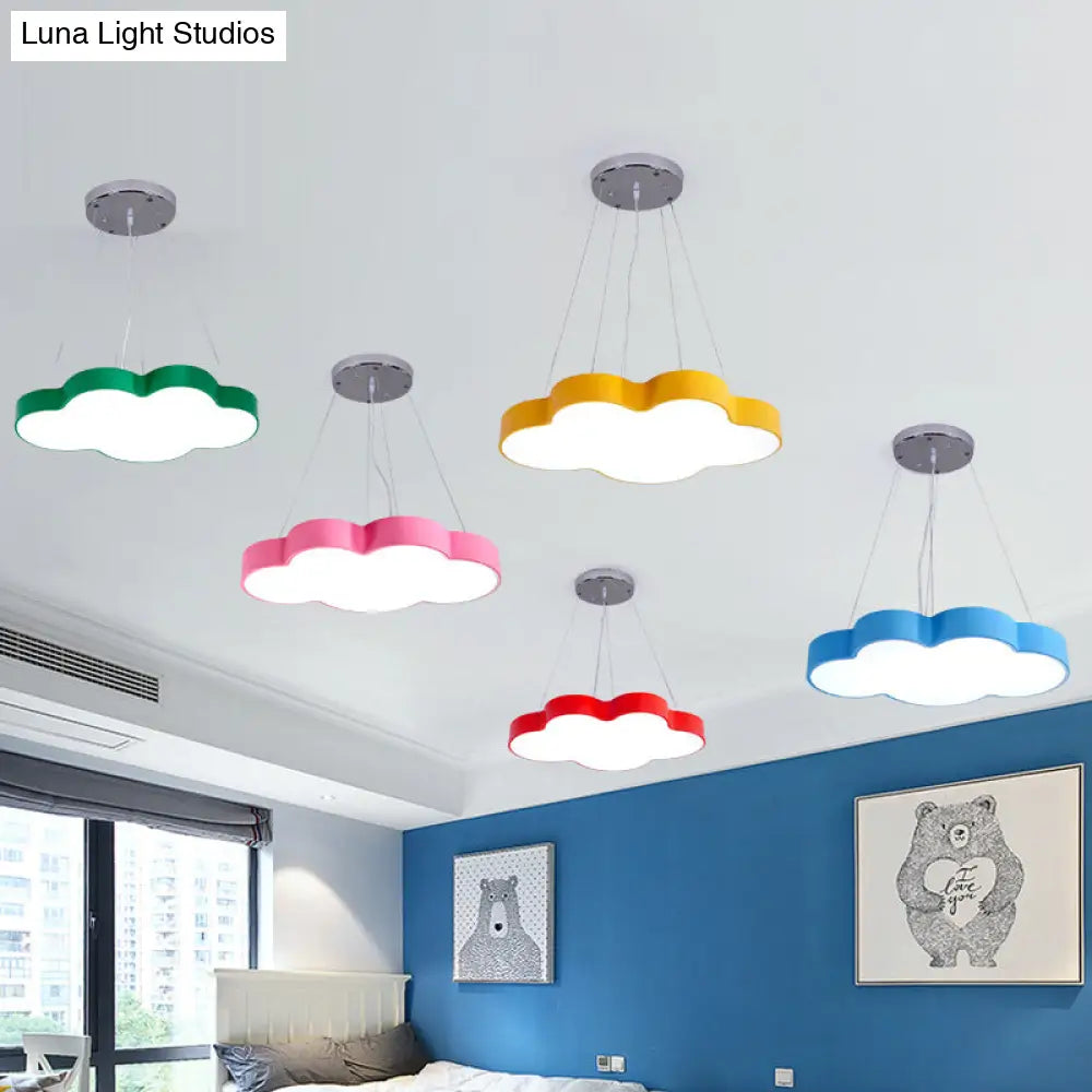Cloud-Shaped LED Pendant Light for Kids Room, Nursery Overhead Fixture, Dimmable Acrylic Ceiling Lamp for Bedroom, Playroom Children's | Thomler