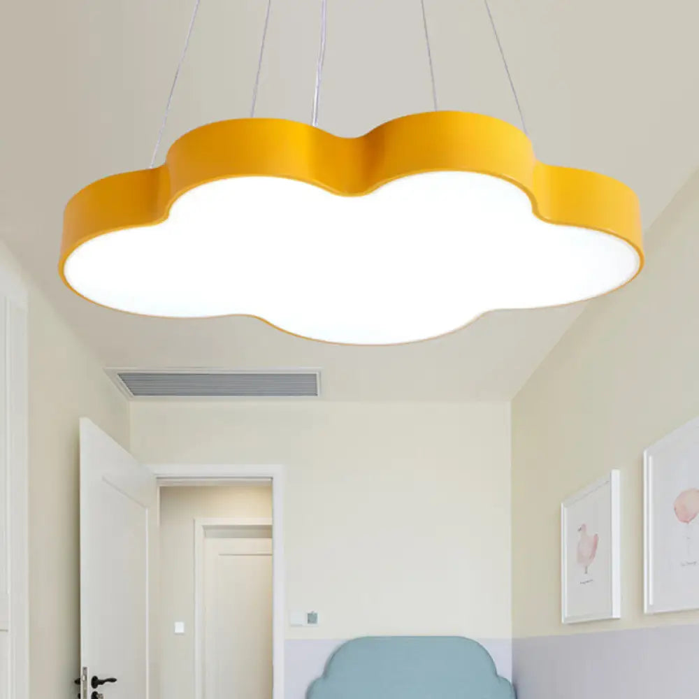 Cloud-Shaped LED Pendant Light for Kids Room, Nursery Overhead Fixture, Dimmable Acrylic Ceiling Lamp for Bedroom, Playroom Children's | Thomler