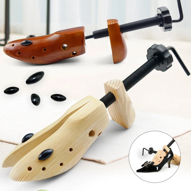Adjustable Wooden Shoe Stretcher for Men & Women - Length & Width Expansion Tool for Sneakers, Dress Shoes, Boots - Premium Hardwood Constru | Thomler