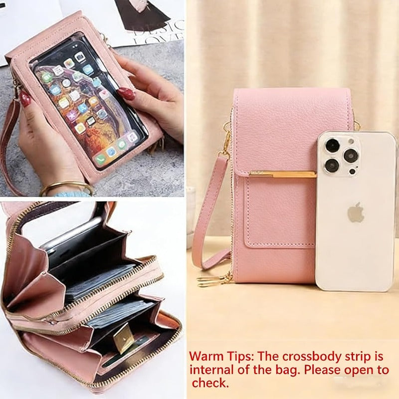 Touchscreen Crossbody Phone Wallet with RFID Blocking for Women – Holds 6.7 Inch Smartphones, Cards & Essentials | Thomler