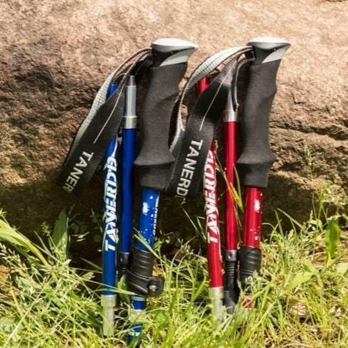 Collapsible Hiking Sticks with Height Lock – Shock-Absorbing Trail Poles for Stability & Joint Support on Steep Terrain | Lightweight | Thomler