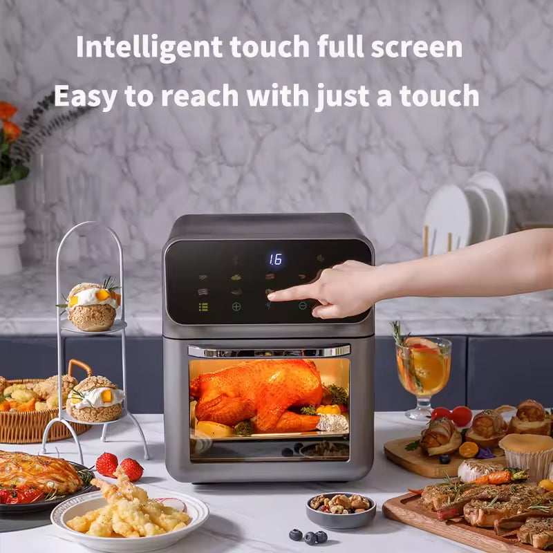 10-Quart Digital Air Fryer Oven with 18 Presets – Family-Size Countertop Cooker for Healthier Frying, Roasting & Baking | Thomler