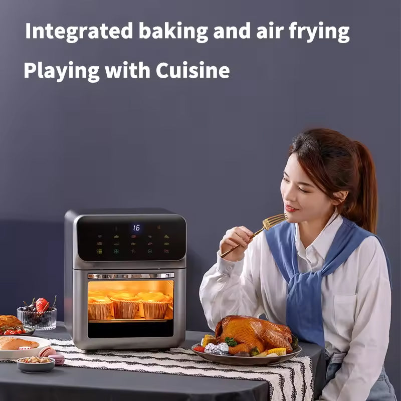10-Quart Digital Air Fryer Oven with 18 Presets – Family-Size Countertop Cooker for Healthier Frying, Roasting & Baking | Thomler