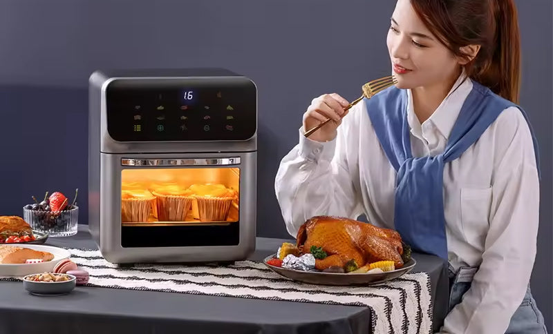10-Quart Digital Air Fryer Oven with 18 Presets – Family-Size Countertop Cooker for Healthier Frying, Roasting & Baking | Thomler