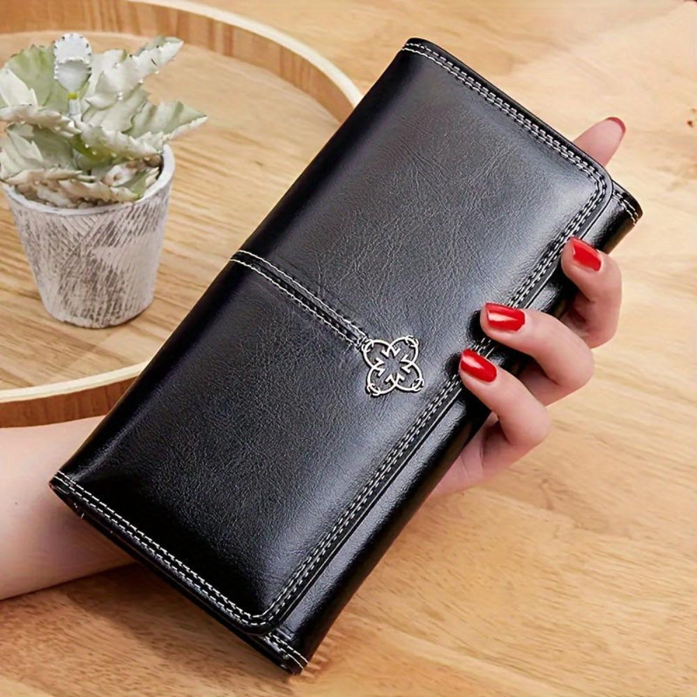 Leather Bifold Wallet for Women – Compact Card Holder with Multiple Slots, Slim Fold Design for Cash & Credit Cards, Everyday Use | Thomler