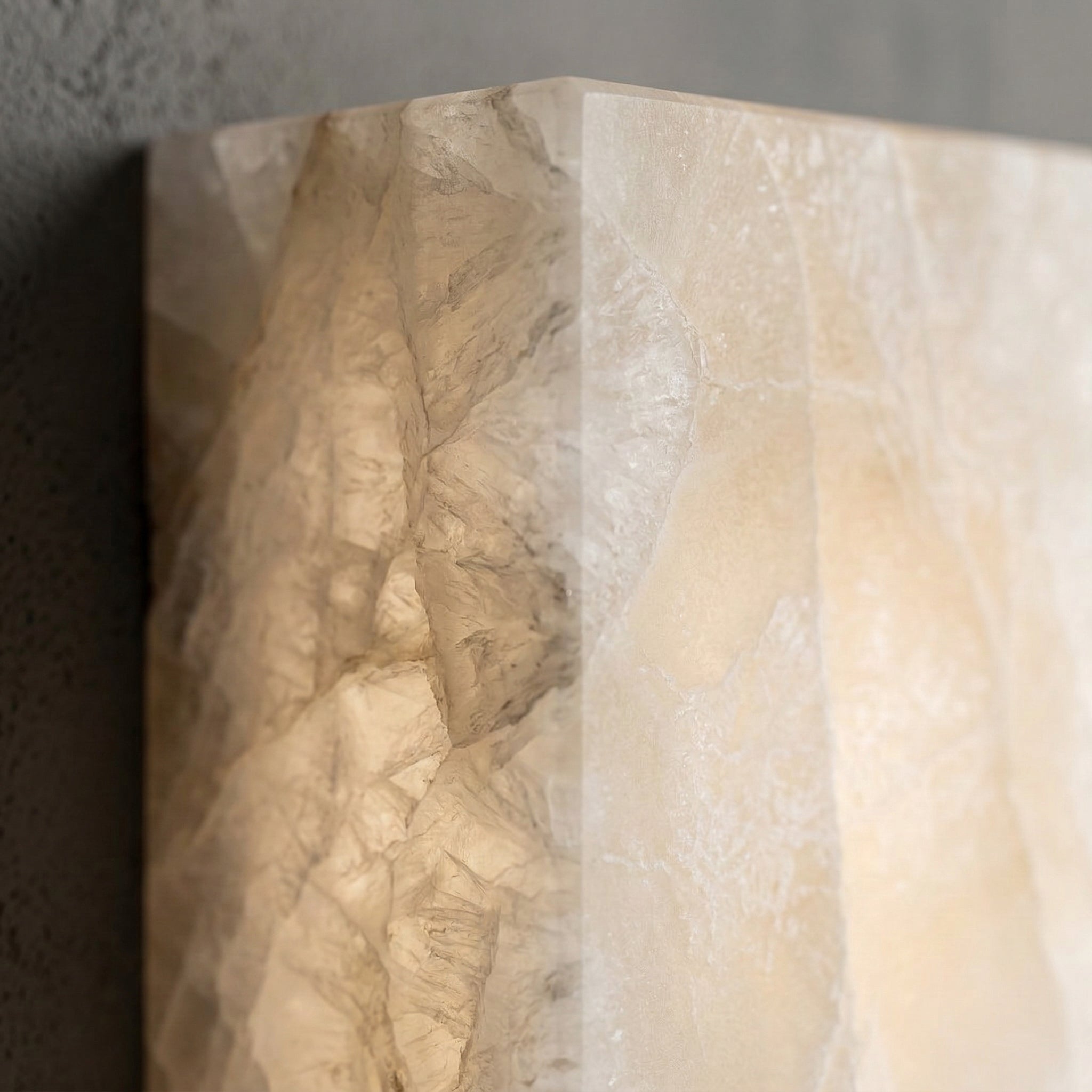 Wall Light Alabaster 17.7 in Brass Warm White Bathroom Hallway Waterproof Sconce Indoor Outdoor Lighting Fixture | Thomler