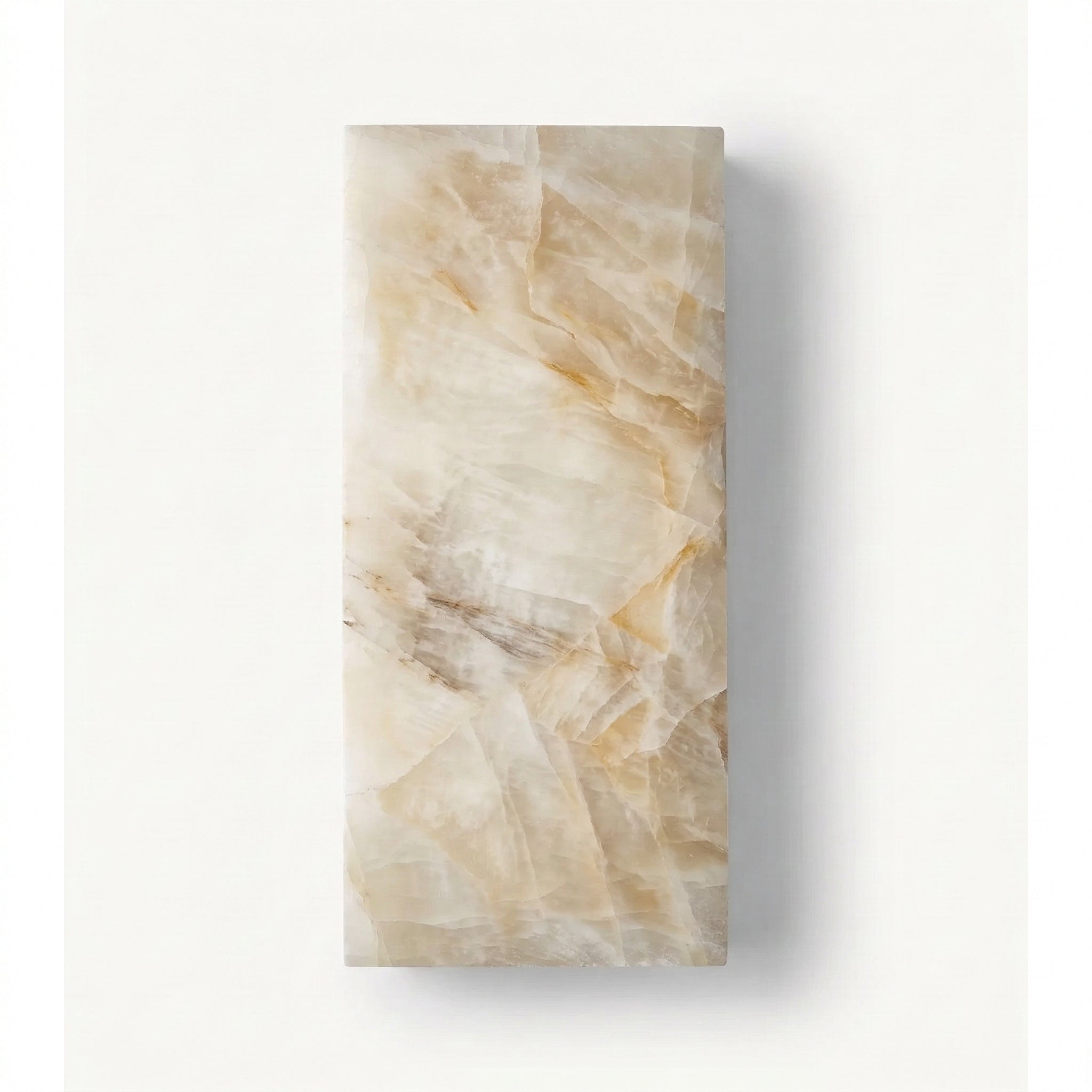 Wall Light Alabaster 17.7 in Brass Warm White Bathroom Hallway Waterproof Sconce Indoor Outdoor Lighting Fixture | Thomler