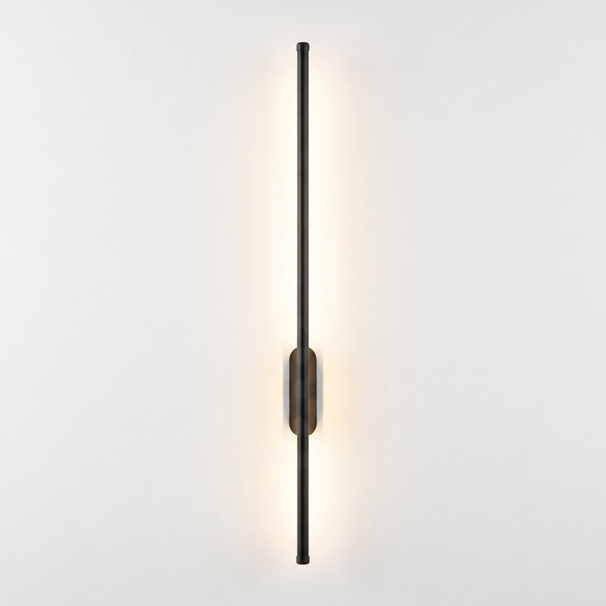 Modern Linear LED Wall Light 3000K Warm White Brushed Metal Sconce for Living Room Hallway Entry Bedroom Corridor Accent Lighting | Thomler