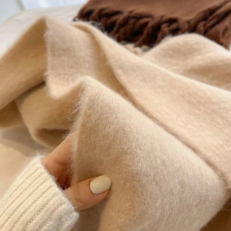 Cashmere Scarf – Soft, Warm Winter Wrap for Women – Classic Cozy Neck Warmer for Fall & Cold Weather – Elegant Fashion Accessory | Thomler
