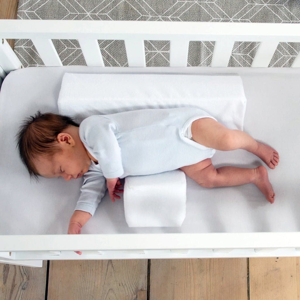 Infant Sleep Positioner Wedge for Safe Back Sleeping | Breathable Foam Body Support Cushion for Newborns | Crib Safety Bolster for Babies | Thomler