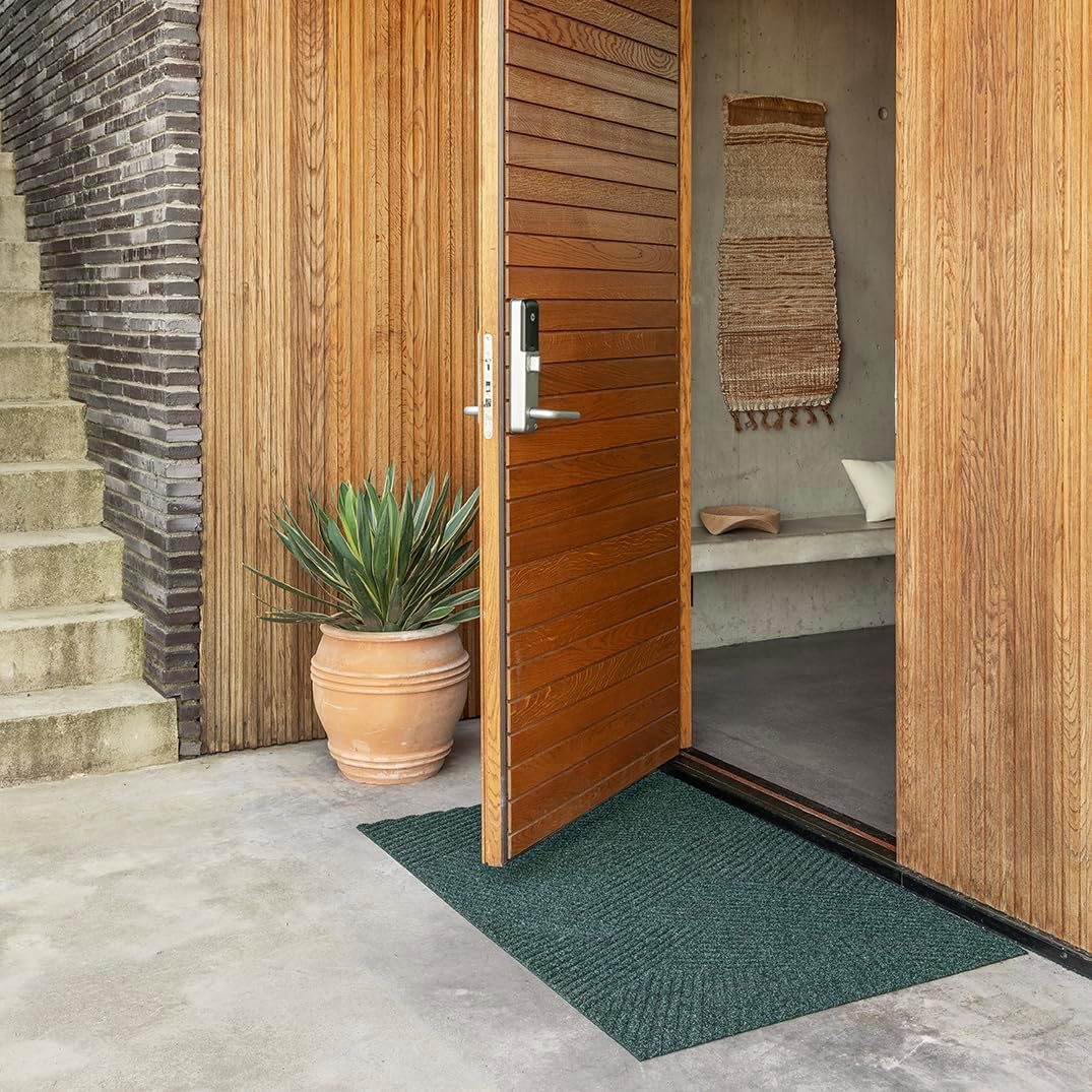Non-Slip Indoor Outdoor Door Mat | Dirt Trapper Entryway Rug for Home & Patio | Heavy Duty Entrance Floor Mat | Thomler