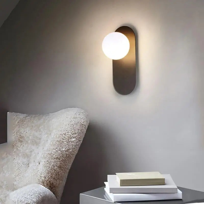Wall Lamp Glass Globe 58.0 cm Adjustable Gold Bedroom Living Room Industrial Ambient Lighting E27 Sconce | Thomler