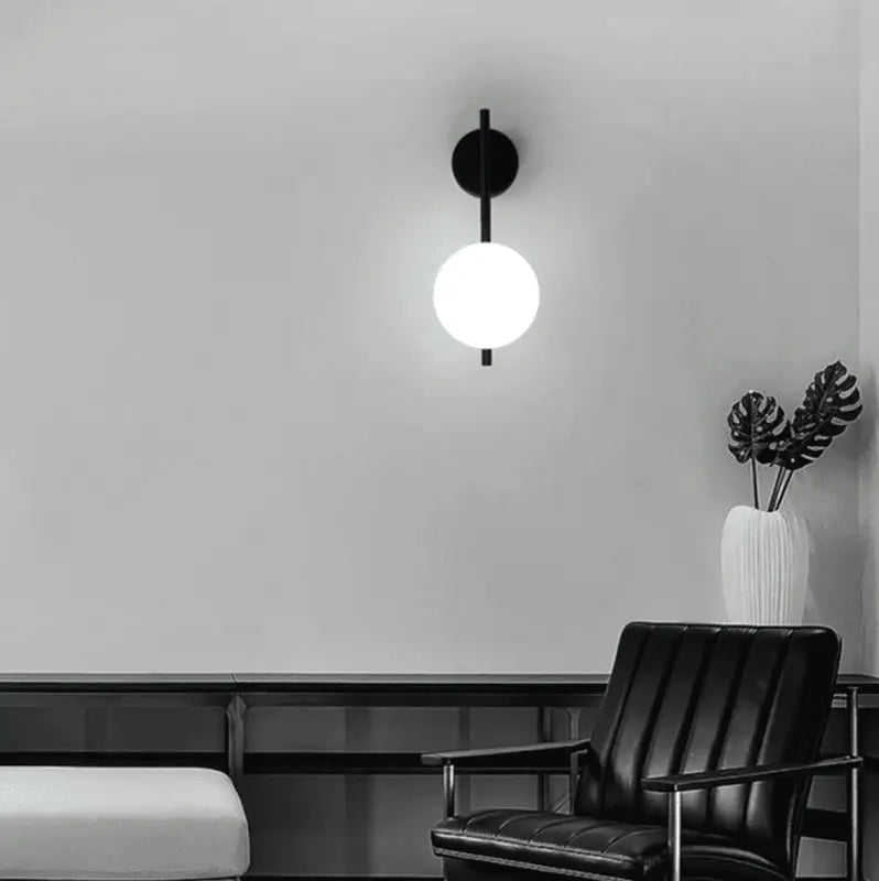 Wall Lamp Glass Globe 58.0 cm Adjustable Gold Bedroom Living Room Industrial Ambient Lighting E27 Sconce | Thomler