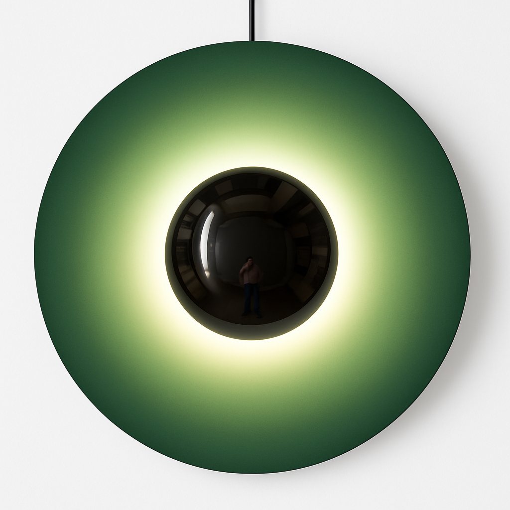 Uplight Metal Disc Wall Sconce Modern Round Circle LED Wall Lamp Painted Finish for Bedroom Living Room Entryway Dining Room | Thomler