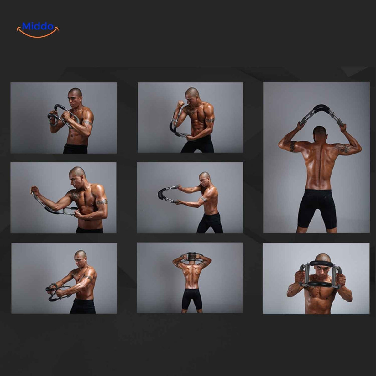 Adjustable Resistance Arm Trainer – 3-Position Home Fitness Equipment for Upper Body Strength & Toning | Thomler