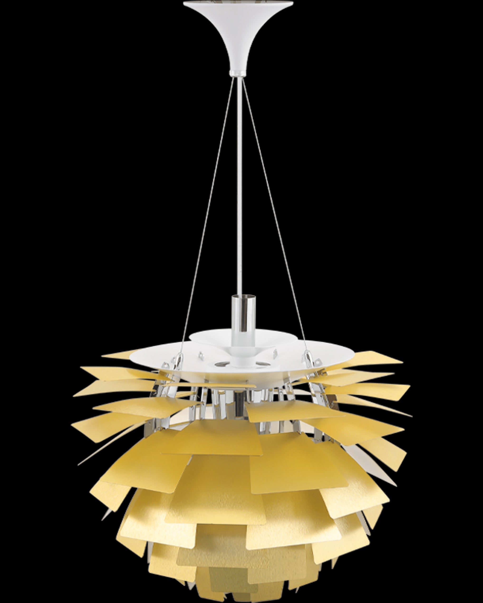 Pendant Light Metal 48.0 cm 18.9" Warm White Dining Room Adjustable Hanging Ceiling Lamp Pinecone Style E27 | Thomler