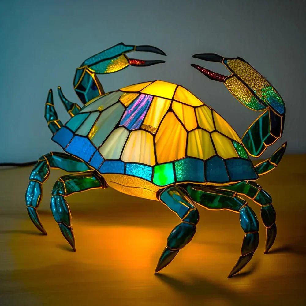 Decorative Animal Night Light Handcrafted Glass Sculpture Table Accent 12 in Tall for Bedroom Living Room Nightstand Decor 20 Wildlife | Thomler