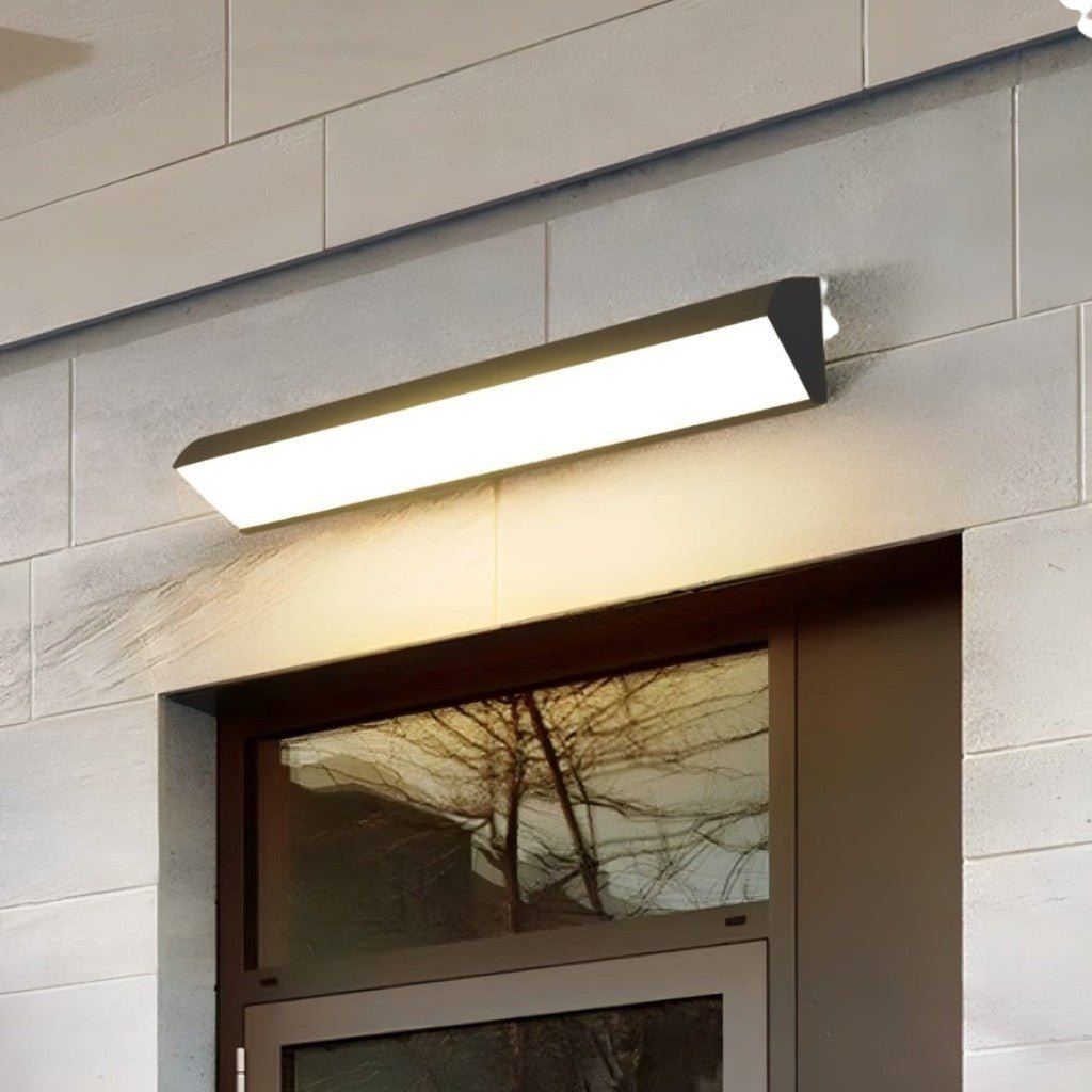 Outdoor LED Wall Sconce Hardwired Waterproof Aluminum Light Fixture for Patio Entry Garden in 4 Lengths Warm Neutral Cold White Black | Thomler