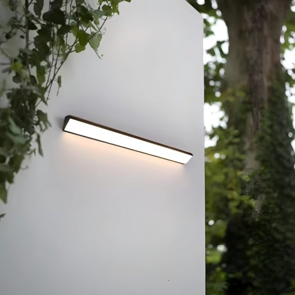 Outdoor LED Wall Sconce Hardwired Waterproof Aluminum Light Fixture for Patio Entry Garden in 4 Lengths Warm Neutral Cold White Black | Thomler