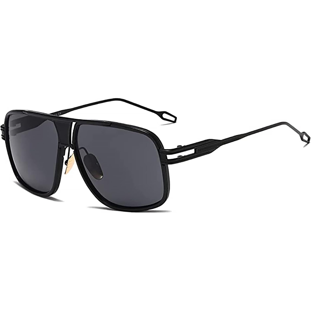 Men's Teardrop Sunglasses with UV Protection & Alloy Frame – Lightweight Metal Eyewear with Protective Case for Outdoor Travel | Thomler