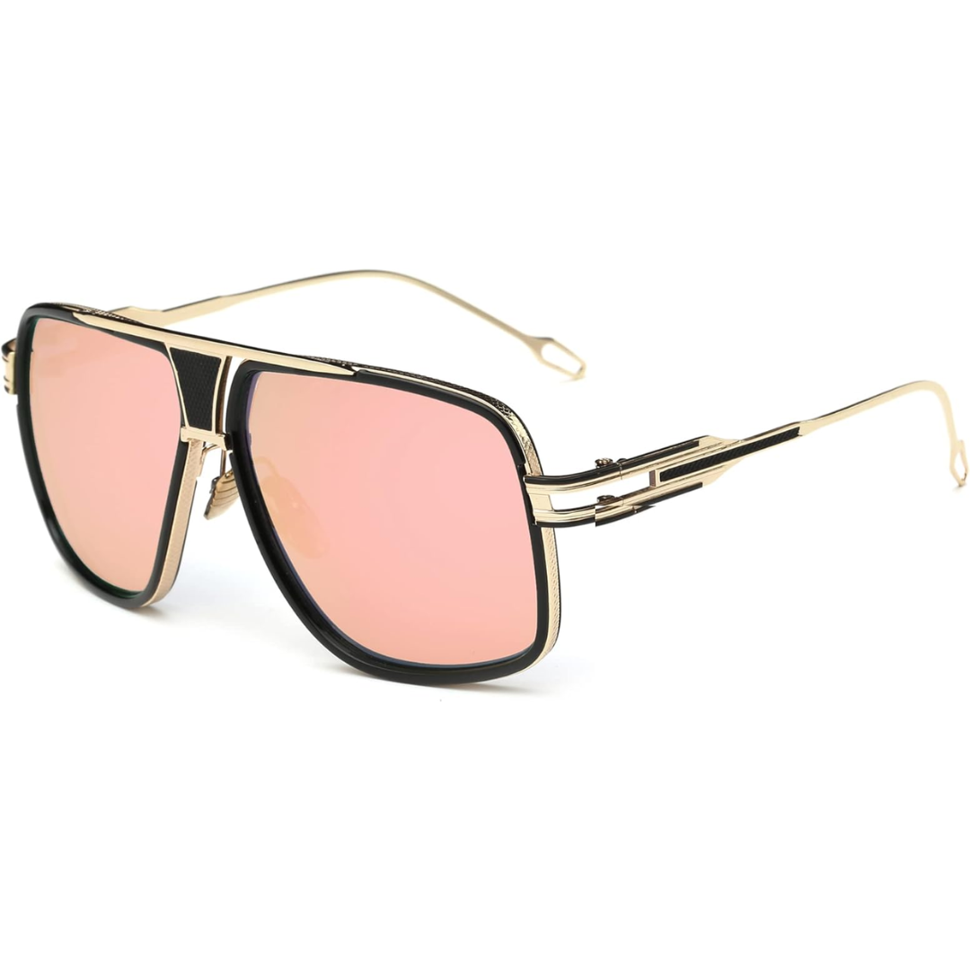 Men's Teardrop Sunglasses with UV Protection & Alloy Frame – Lightweight Metal Eyewear with Protective Case for Outdoor Travel | Thomler