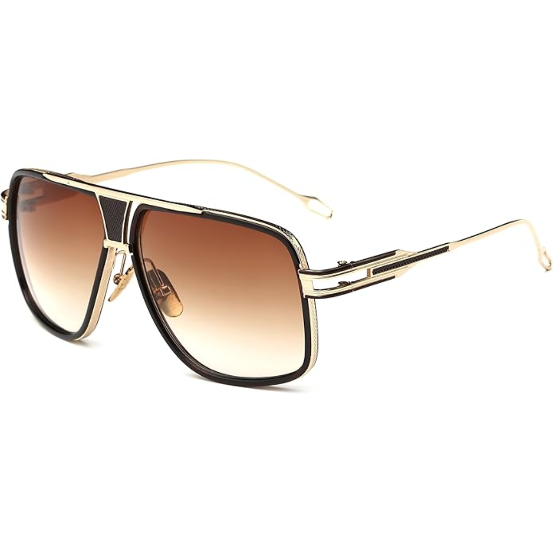 Men's Teardrop Sunglasses with UV Protection & Alloy Frame – Lightweight Metal Eyewear with Protective Case for Outdoor Travel | Thomler