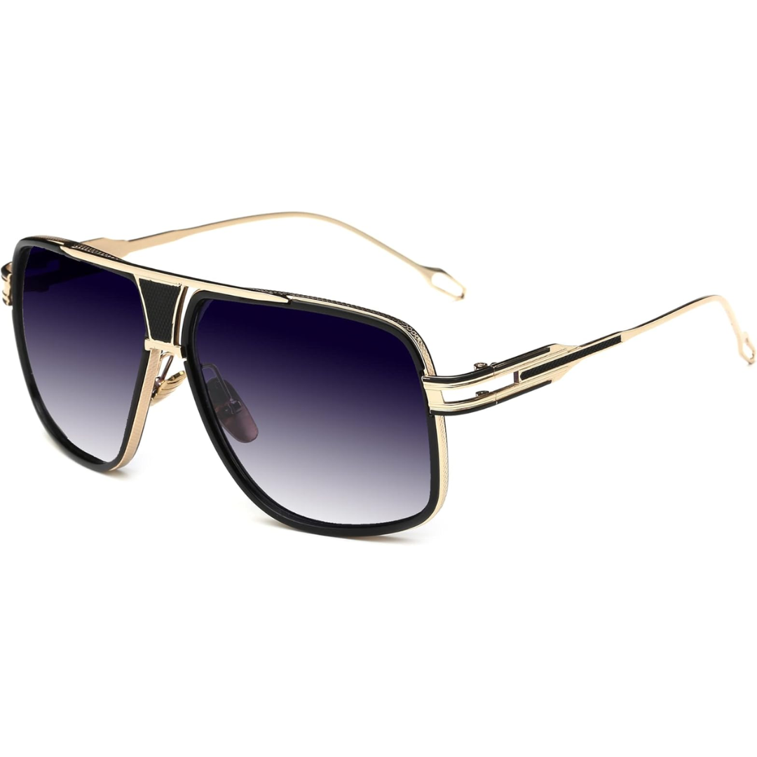 Men's Teardrop Sunglasses with UV Protection & Alloy Frame – Lightweight Metal Eyewear with Protective Case for Outdoor Travel | Thomler