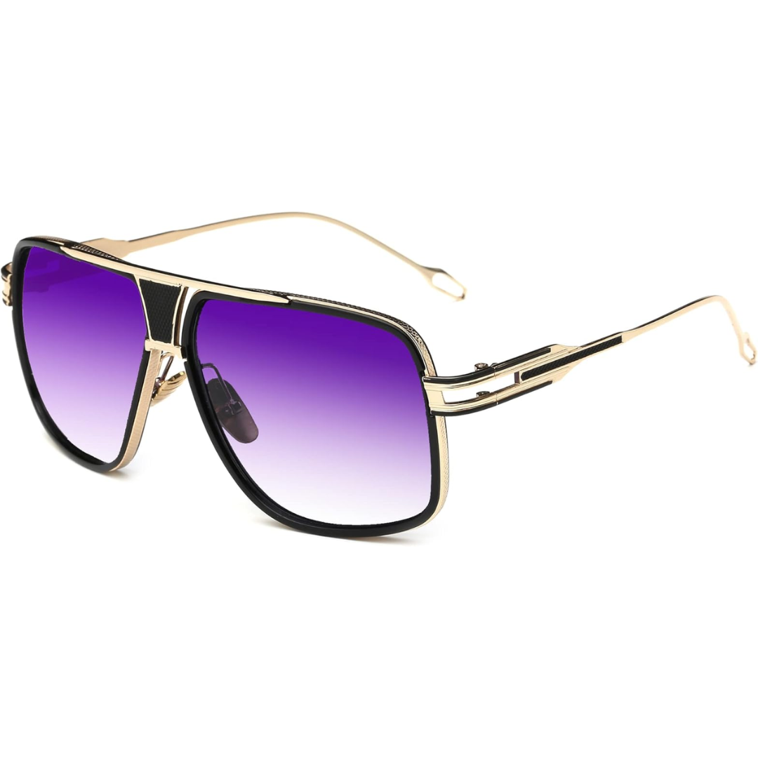Men's Teardrop Sunglasses with UV Protection & Alloy Frame – Lightweight Metal Eyewear with Protective Case for Outdoor Travel | Thomler