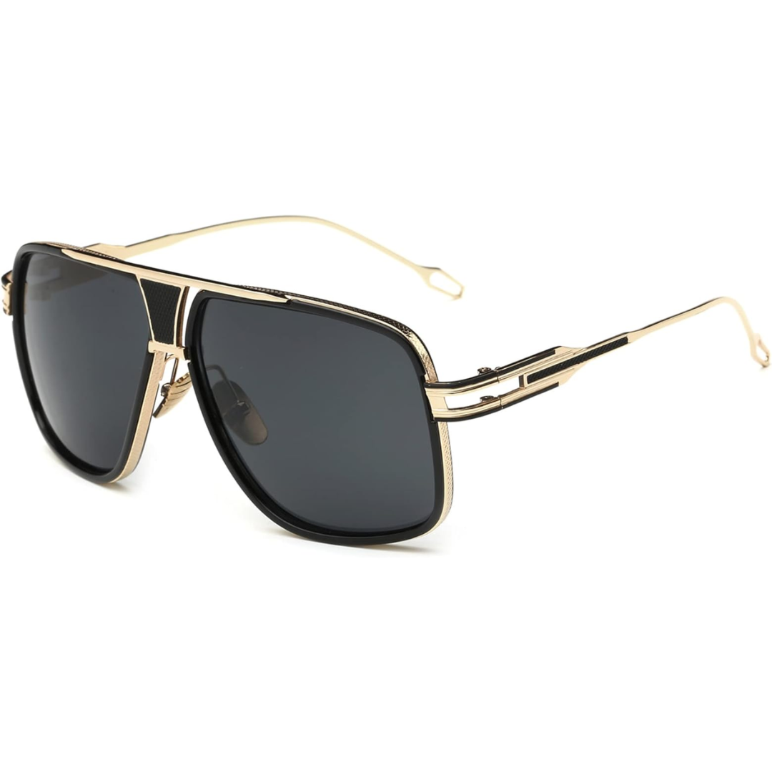 Men's Teardrop Sunglasses with UV Protection & Alloy Frame – Lightweight Metal Eyewear with Protective Case for Outdoor Travel | Thomler