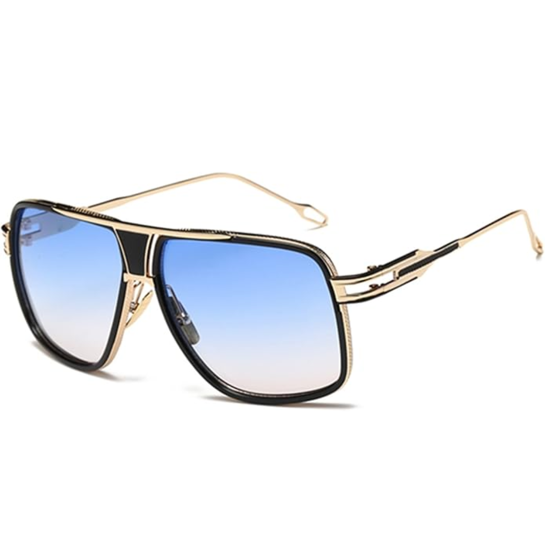 Men's Teardrop Sunglasses with UV Protection & Alloy Frame – Lightweight Metal Eyewear with Protective Case for Outdoor Travel | Thomler