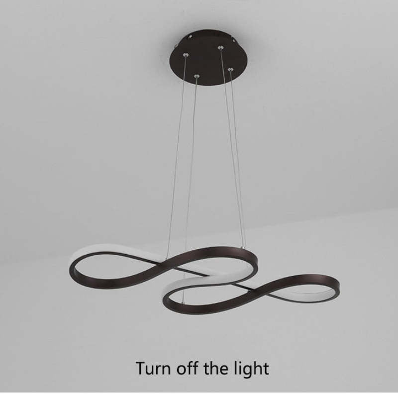 Treble Clef Hanging Ceiling Fixture – Metal & Silicone Statement Lamp for Dining Room & Living Room | Thomler