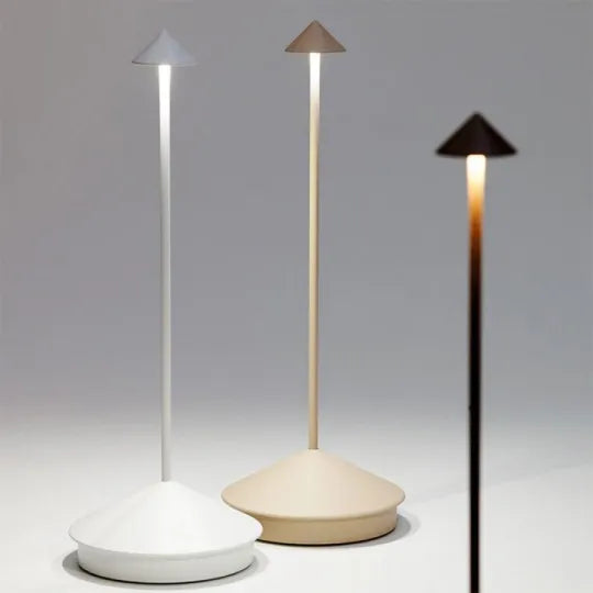 Rechargeable Cordless LED Table Lamp Dimmable Touch Control Modern Minimalist Accent Light for Bedroom Living Room Patio Indoor Outdoor Use | Thomler
