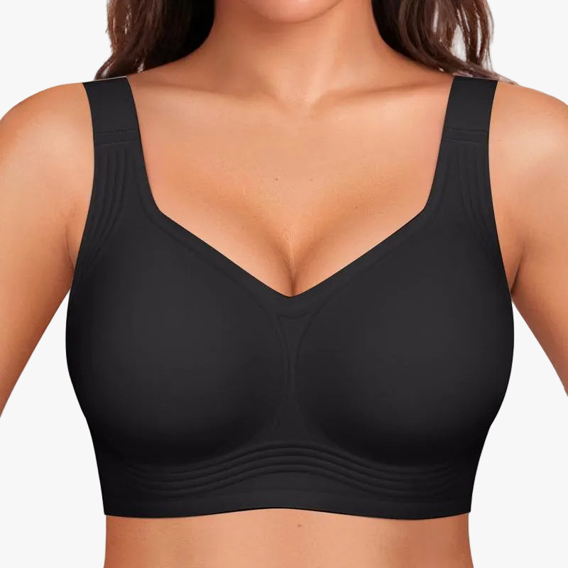 Wireless Push-Up Comfort Bra with Silicone Support Bands for All-Day Lift and Shape | Thomler
