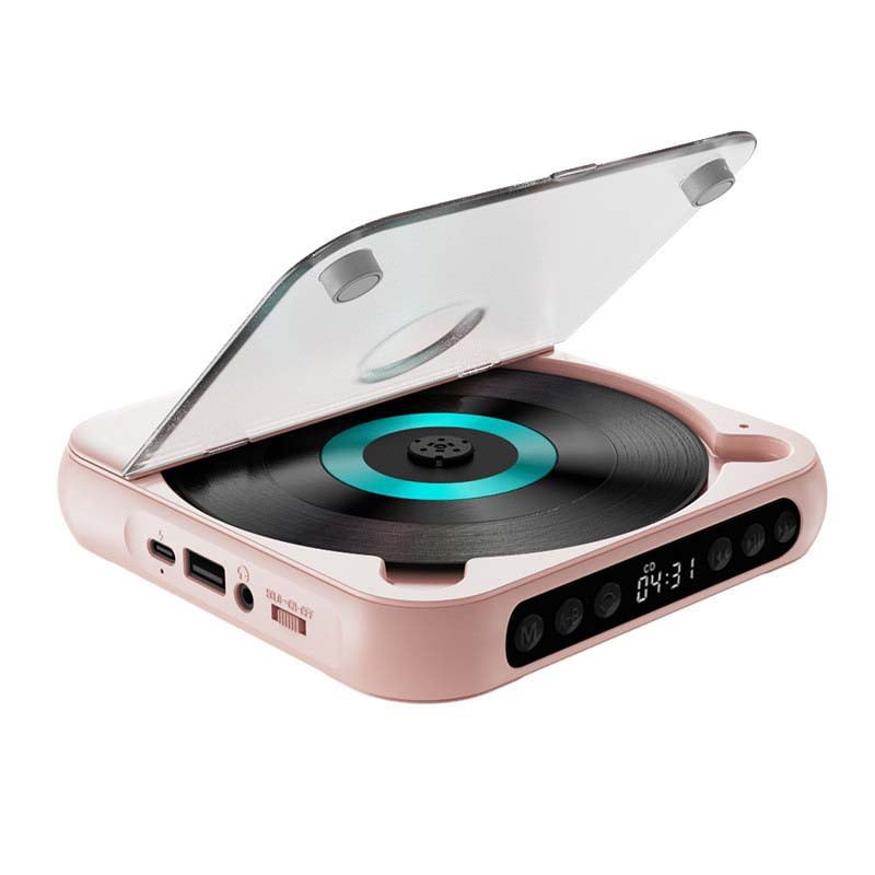 Portable CD Player Bluetooth 5.3 13.5 cm Rechargeable Home Travel MP3 Audio Disc Music Player USB C | Thomler
