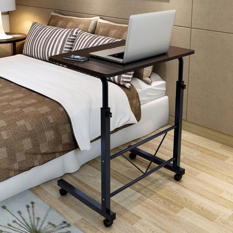 Laptop Table Steel 88.0 cm Height Adjustable Black Home Office Bedside Rolling Desk Workstation | Thomler