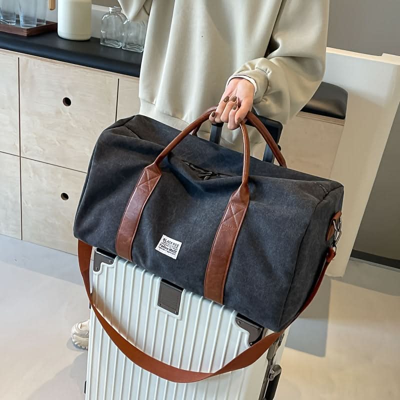Canvas Overnight Duffel Bag with Multi-Compartment Storage for Travel & Gym | Thomler
