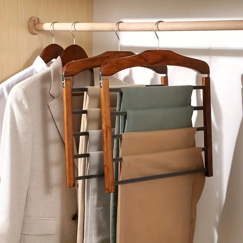 Multi-Tier Closet Hanger for Pants and Slacks - Space-Saving Vertical Storage Solution with Swivel Hook | Thomler