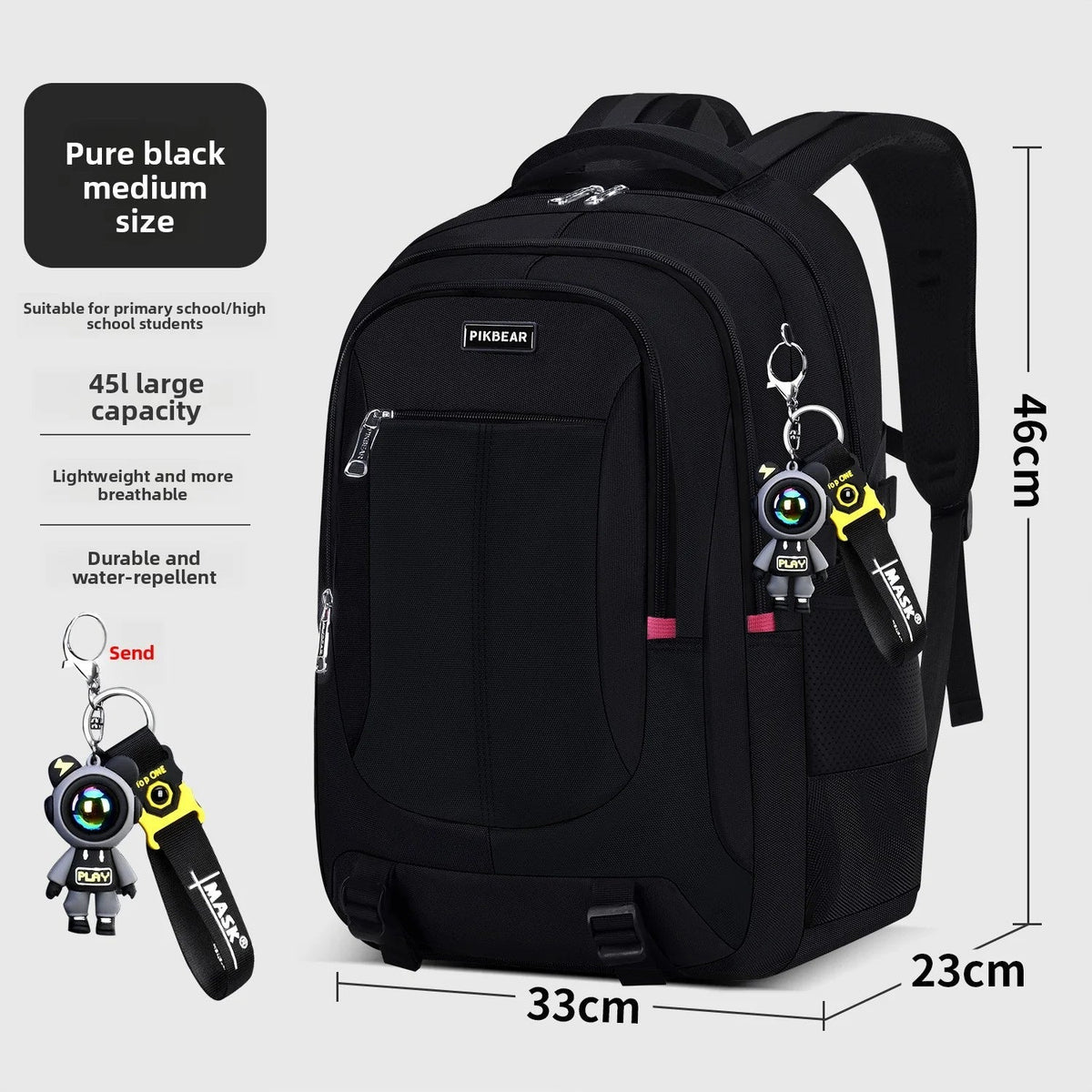Multi-Compartment Student Backpack with Padded Laptop Sleeve & Adjustable Straps for School, College & Everyday Use | Thomler