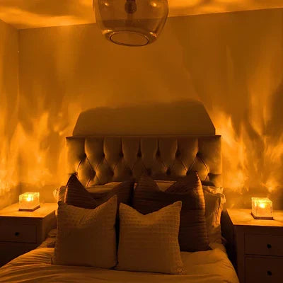 Aurora Projection Night Light - 16-Color LED Mood Lamp with Remote Control and Timer | Thomler