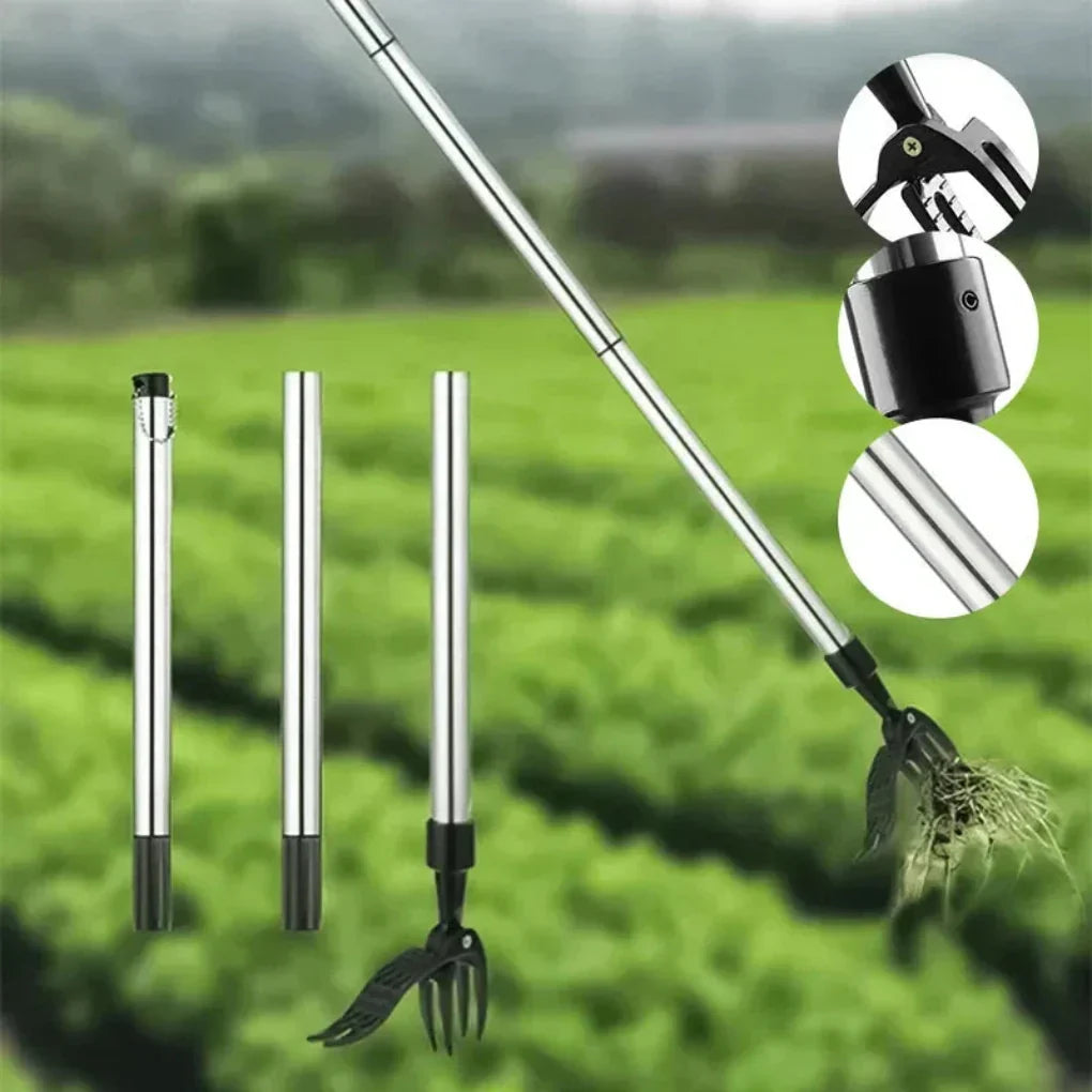 Manual Garden Weed Puller Attachment Head – Heavy-Duty Steel Claw for Extracting Weeds with Roots – Fits Adjustable Poles – for Lawn Bed | Thomler