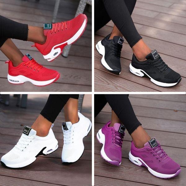 Cushioned Walking Sneakers with Gel Sole for Foot & Back Support – Lightweight Breathable Shoes for Women & Men | Thomler