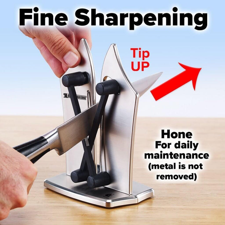 Knife Sharpener Tungsten Carbide 8.5 cm Kitchen Blade Honing Tool For Straight And Serrated Knives Non Slip Manual Sharpener | Thomler