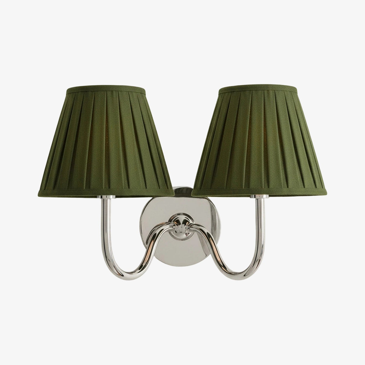 Brass Sconce with Fabric Drum Shade – 1 or 2 Light Hardwired Fixture for Bedroom, Hallway & Living Room | Thomler
