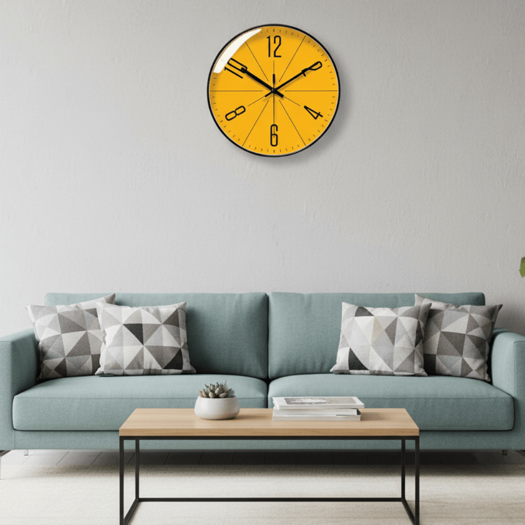 Silent Sweep Wall Clock – Scandinavian Minimalist Design with Bold Numerals for Living Room, Bedroom & Office | Thomler