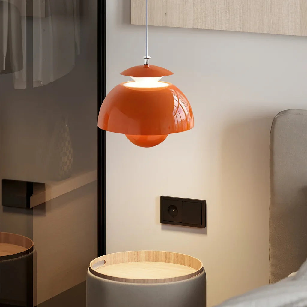Pendant Light Metal 10 in Spherical Adjustable Living Room Dining Area Modern Chandelier Industrial Style LED Ceiling Fixture | Thomler