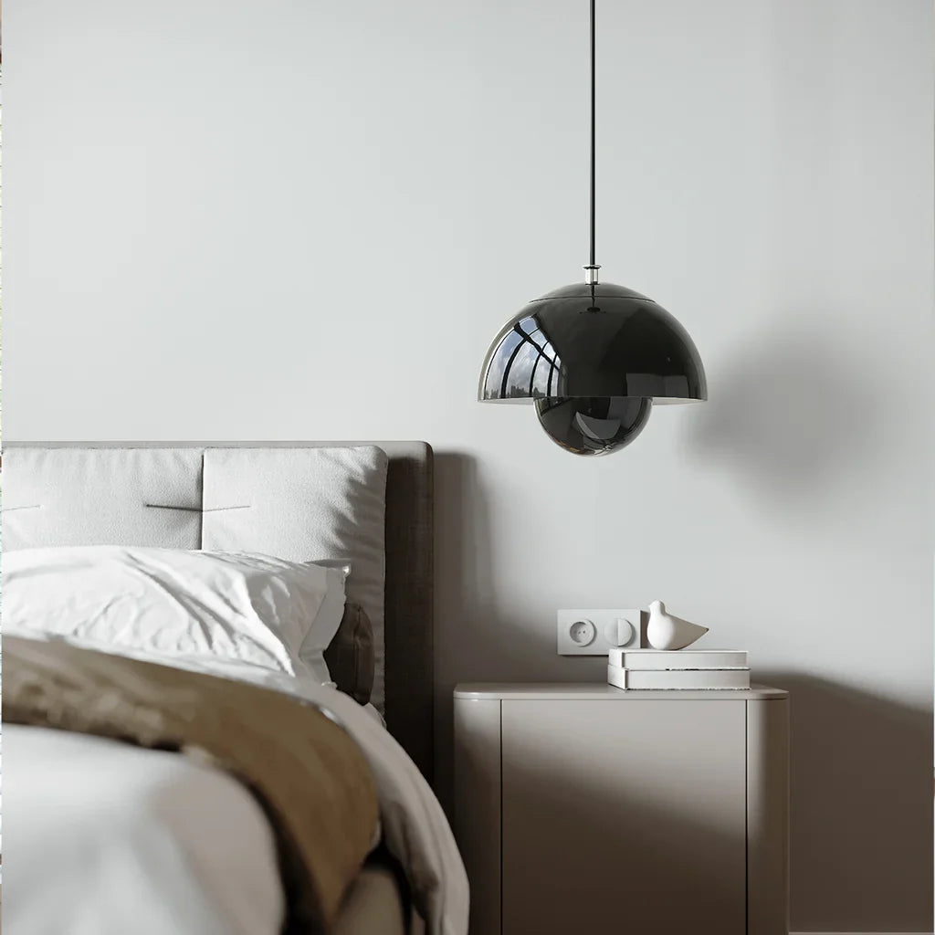 Pendant Light Metal 10 in Spherical Adjustable Living Room Dining Area Modern Chandelier Industrial Style LED Ceiling Fixture | Thomler